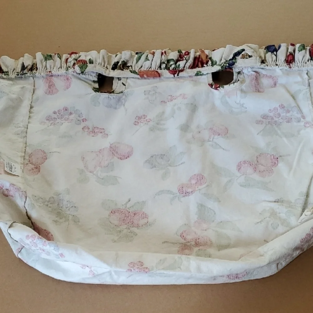 Longaberger Authentic XL Oval Picnic Tote Liner Fruit Medley